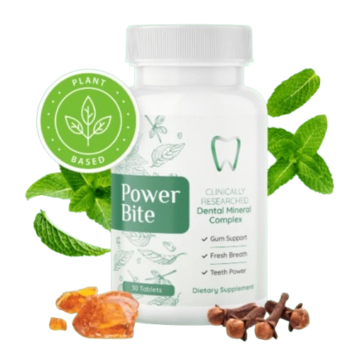PowerBite bottle with natural ingredients
